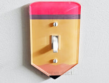 Load image into Gallery viewer, Pencil Classroom Light Switch Cover, Laser Cut Acrylic, Home Decor, Single Standard or Rocker Switch option, Teacher Appreciation Week
